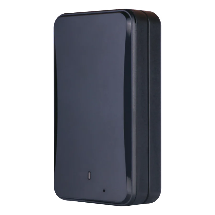 Rastreador GPS portátil 4G ON4500 de ONROUTE con carcasa negra resistente